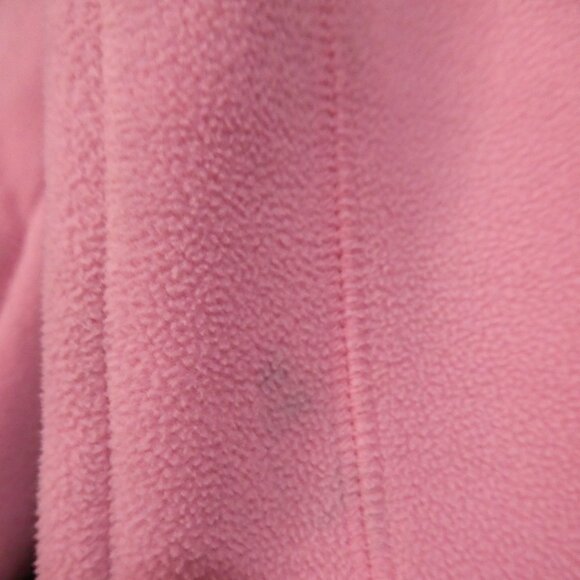 Y2K - OLD NAVY BRAND | medium | Pink Fleece Hooded Zip-Up Jacket | Zip Pockets - Picture 16 of 16